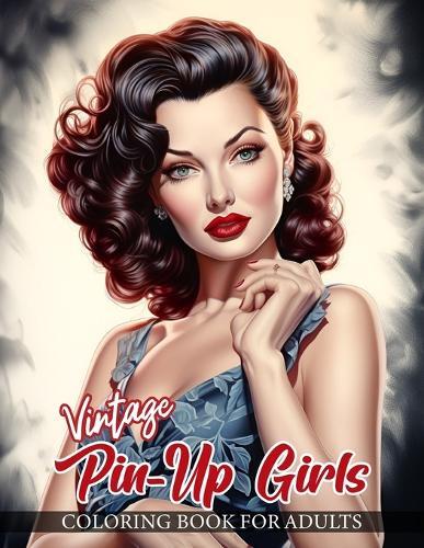 Lovely Fancybookpress Vintage Pin-Up Girls Coloring Book For Adults (Paperback)