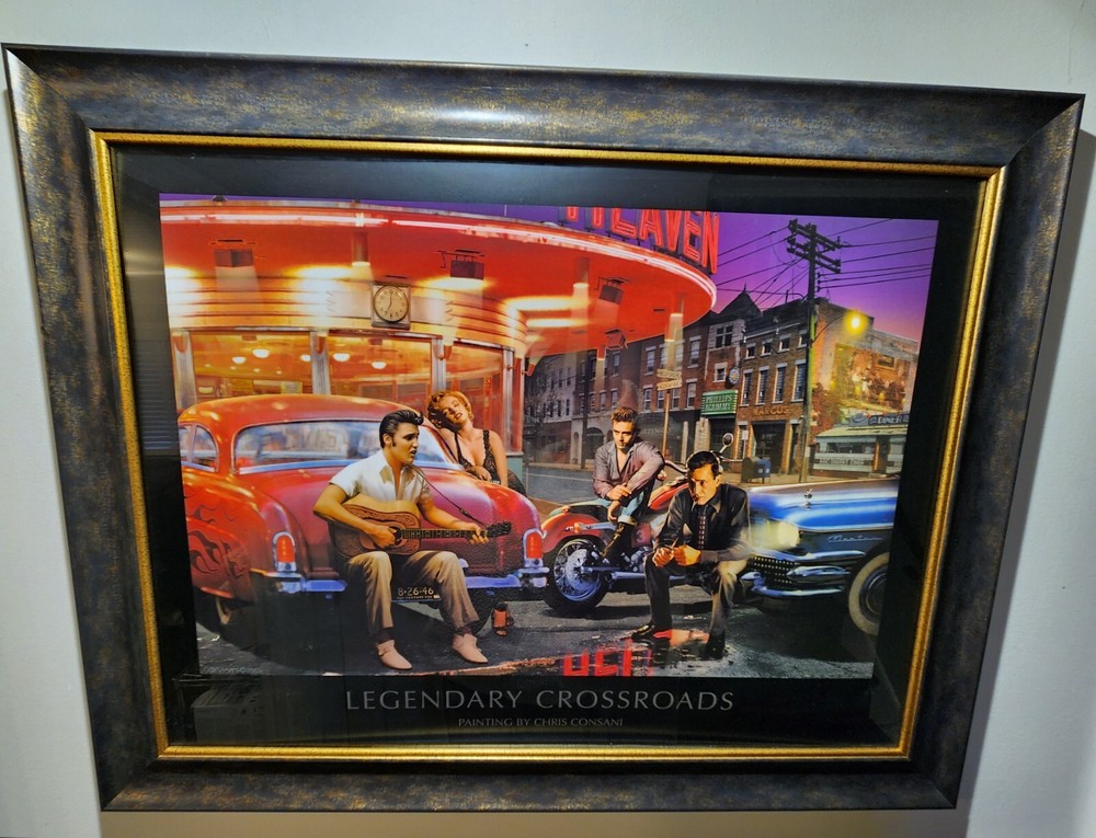 Elvis, James Dean, Marilyn, and Humphrey Bogart 