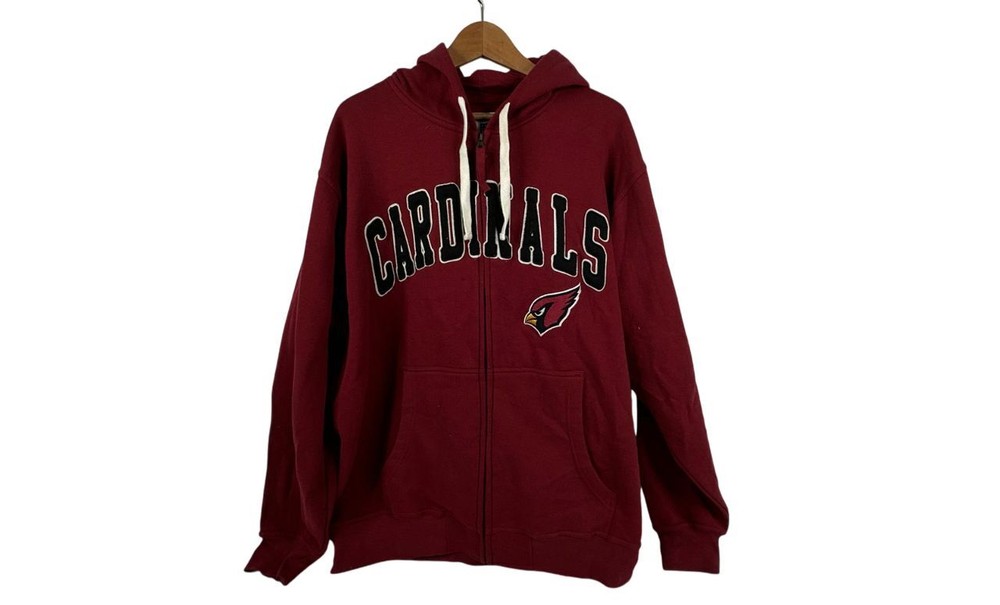 NFL Red Arizona Cardinals Full Zip Hoodie - Size XXL