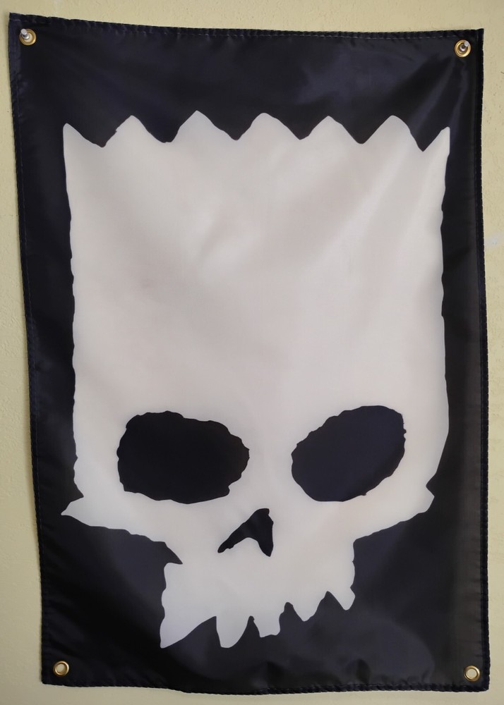 Zero Skateboards Bart Simpson Banner Poster Homer Jamie Thomas Skull Marge Deck