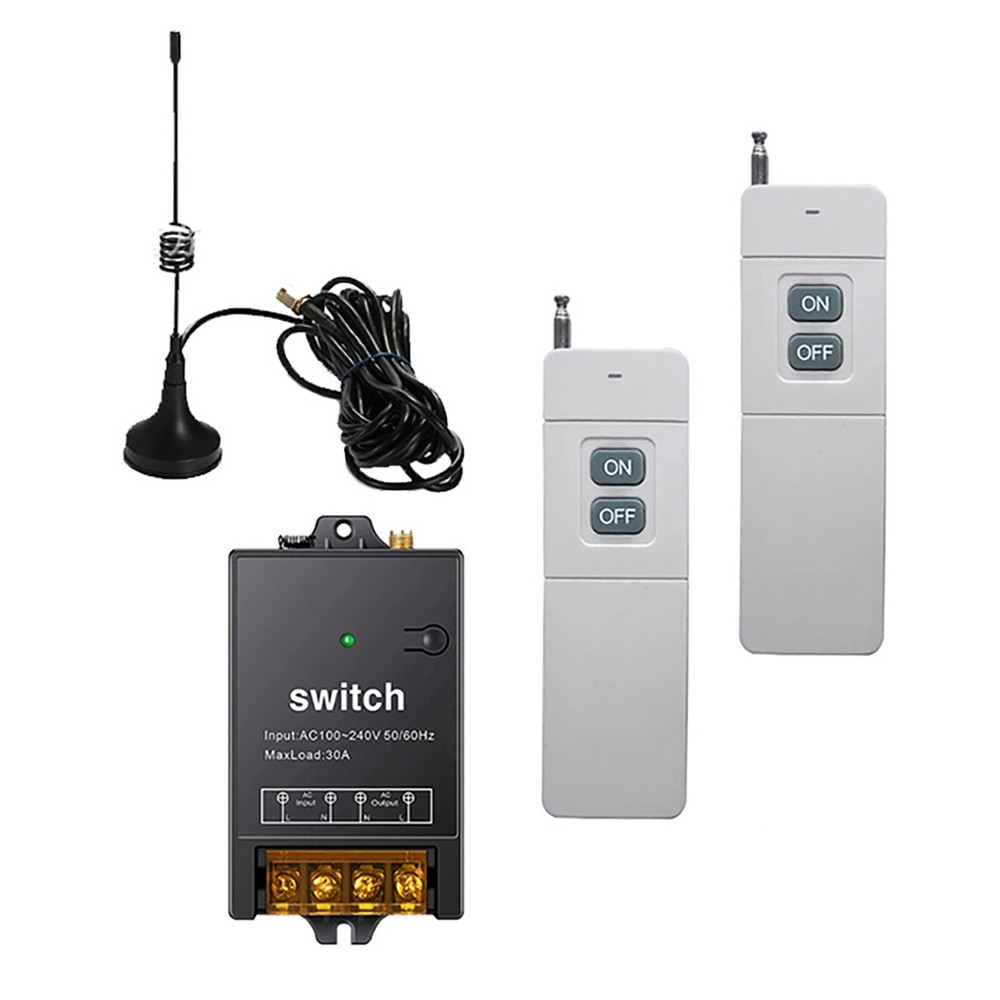 AC100V-240V 2CH Remote Control Switch with 1.5KM Wireless Range