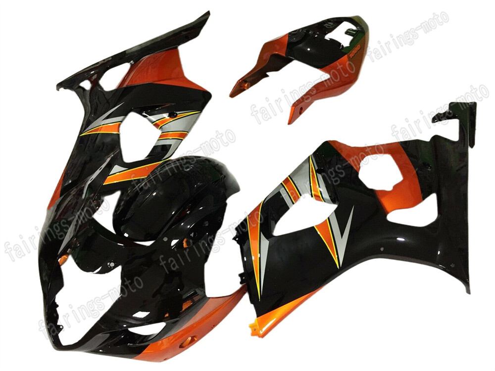 2003-2004 GSX-R 1000 K3 ABS Fairing Set in Injection Orange Black