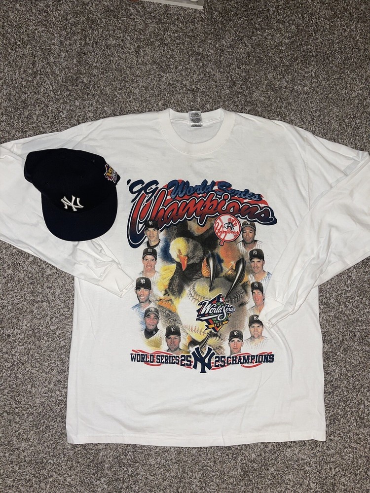 Vintage 1999 New York Yankees World Series Champs T-Shirt & Hat
