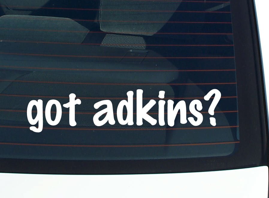 got adkins? CAR DECAL BUMPER STICKER VINYL FUNNY LAST NAME WINDOW PRIDE