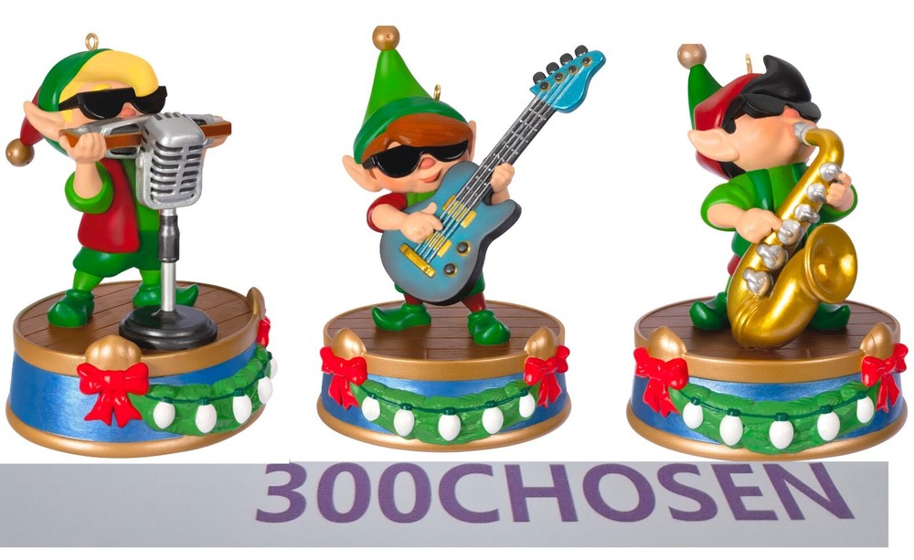 2024 Hallmark North Pole Tree Trimmers Band Storytellers Ornament Set