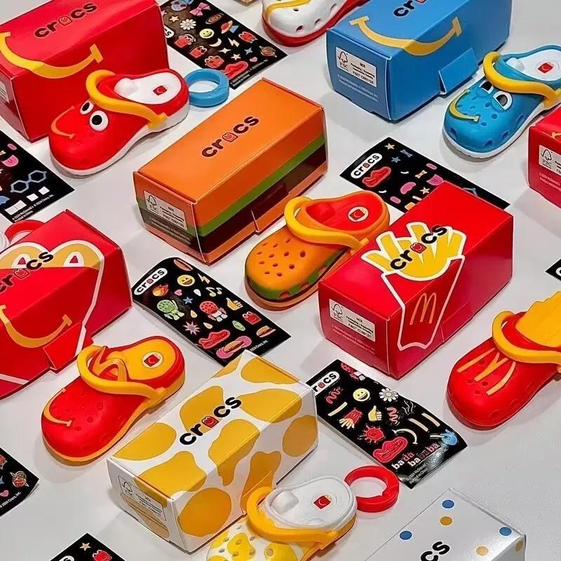 2024 McDonalds Mini Crocs Keychain Happy Meal Toys Completed Set All 10 PCS Toys