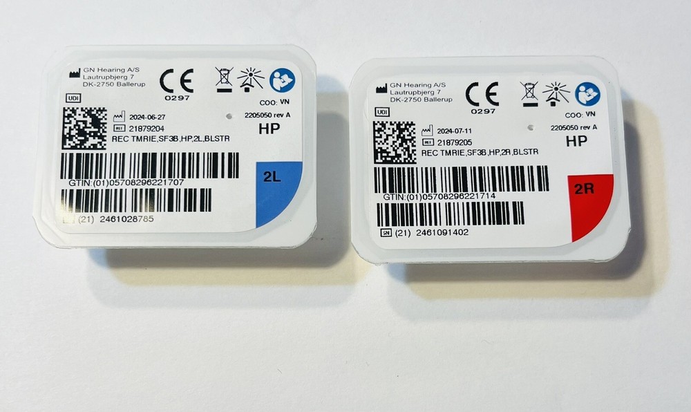 GN Resound  One Surefit 3-HP Receiver Size 2L/2R.. Brand New..Omina Nexia