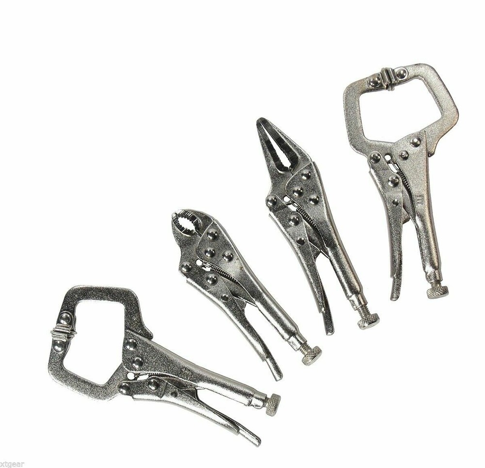New 4pc Mini Vice Grip Locking Pliers High Carbon Steel Set *US FREE SHIPPING*-image