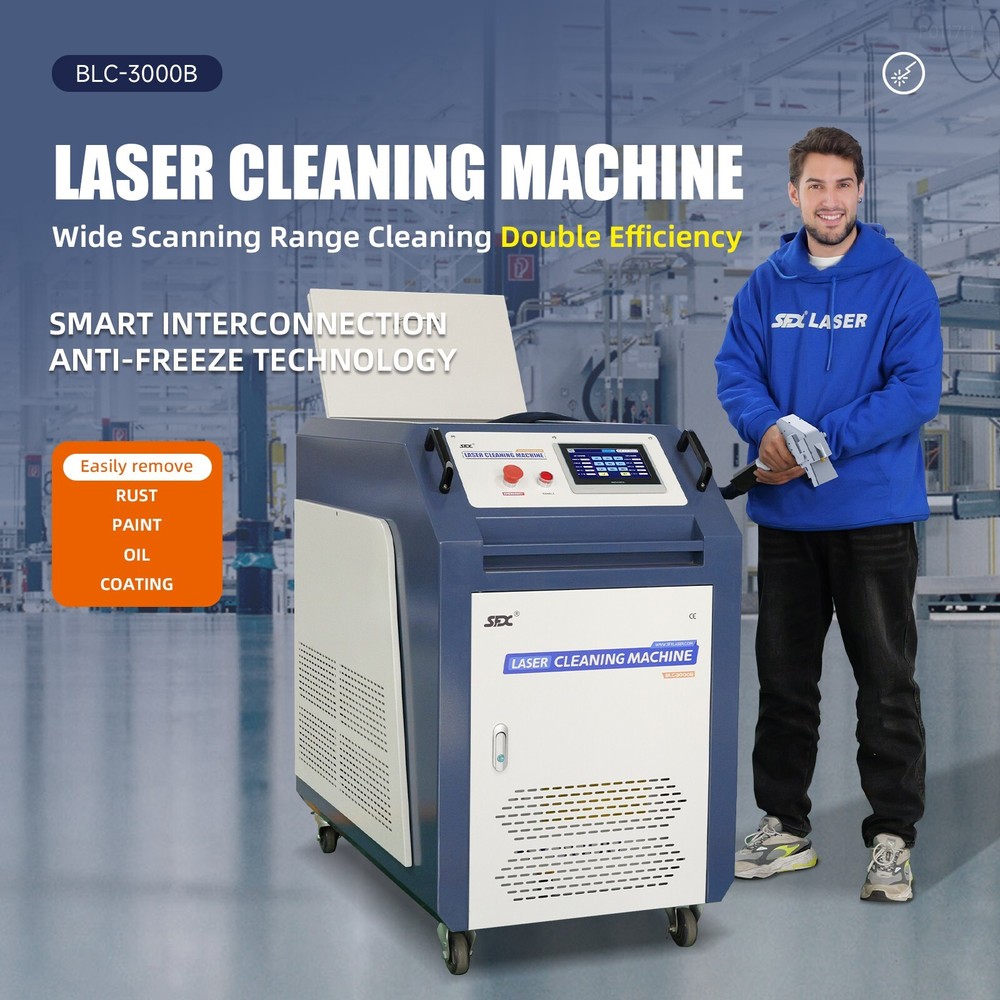 3000W Handheld&Automated Widescanning  Remote Control Laser Cleaning Machine-image