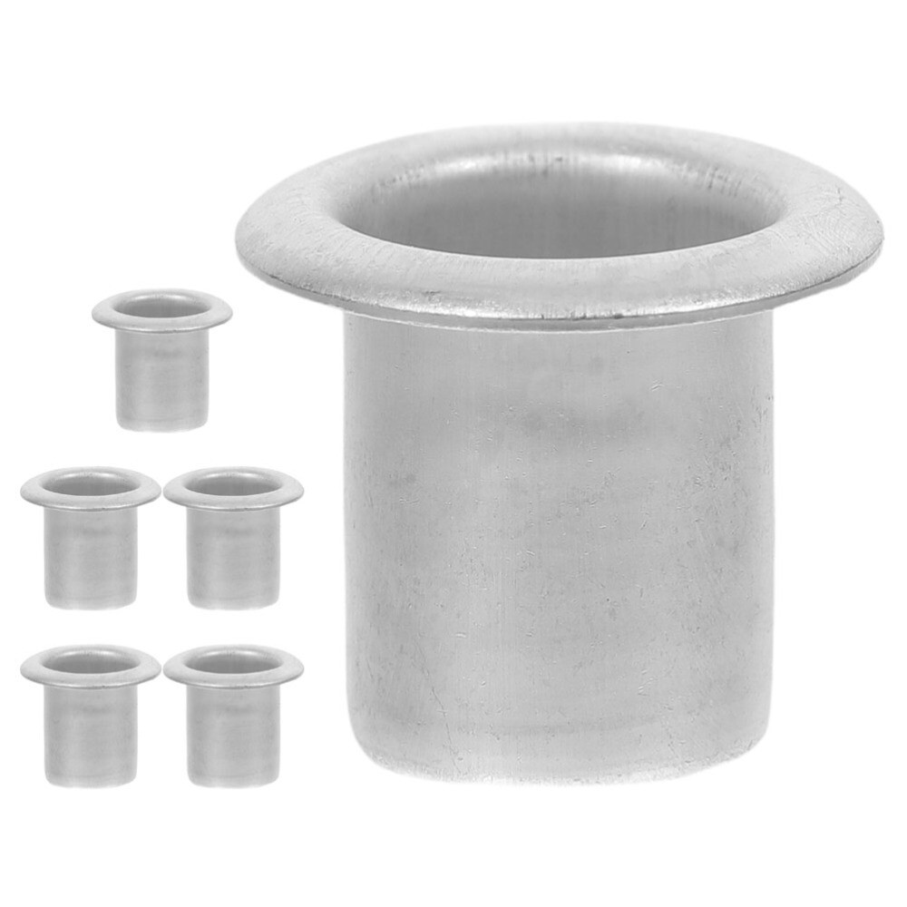 6-Piece Metal Tea Light Candle Holder Set with Hanging Liners for Banquets