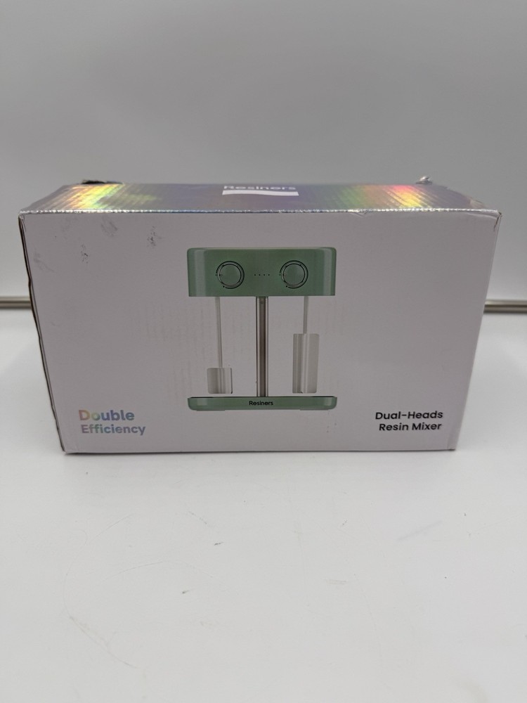 Resiners Dual-Head Resin Mixer, Rechargeable Epoxy Stepless Speed &...