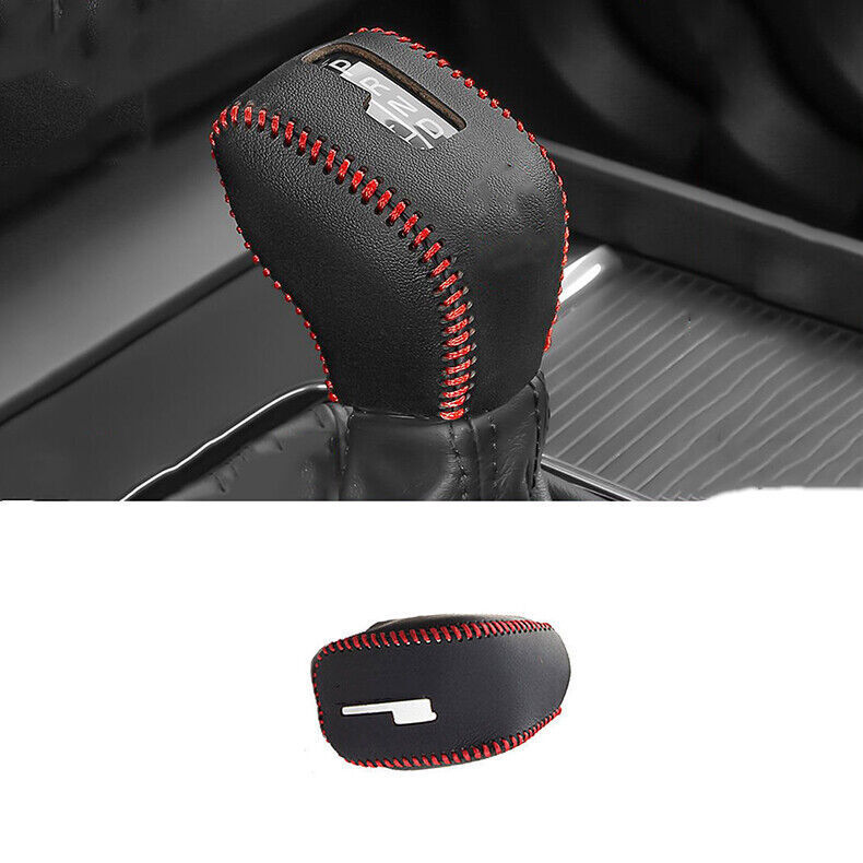 Volvo S90 2017-2020 Black PU Leather Gear Shift Knob Shifter Lever Trim  