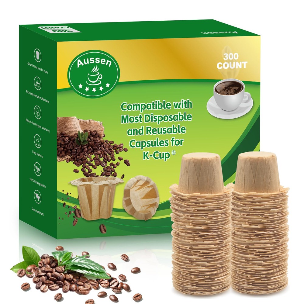Disposable Keurig-Compatible Paper Coffee Filters Replacement for Single-Serve Brewers