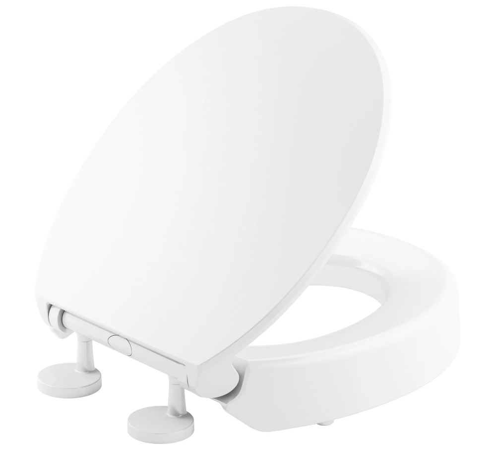 KOHLER Hyten Quiet Close Round Toilet Seat White 25876-0