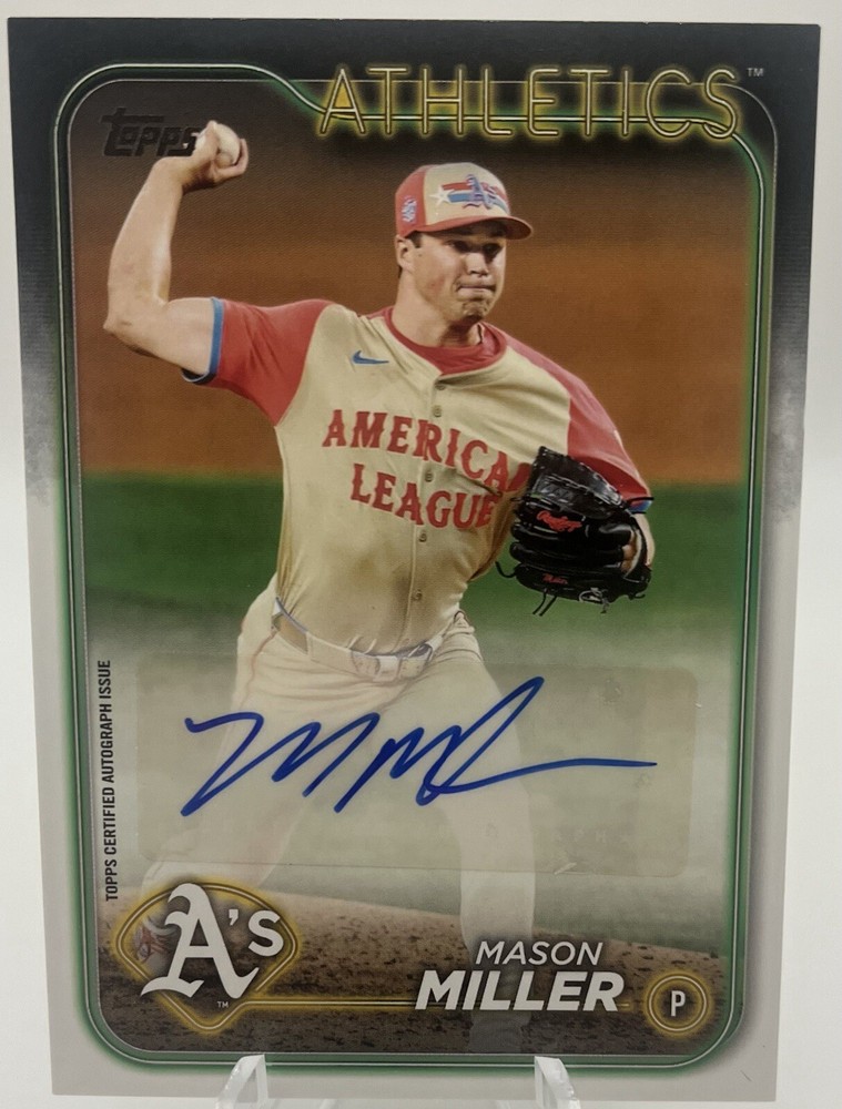 2024 Topps Update Mason Miller AUTO All-Star Game ASGA-MM A's Athletics