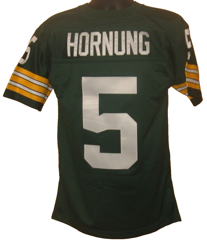 Paul Hornung #5 Mitchell & Ness Green 1966 NFL Replica Coll Jersey Small Size 36