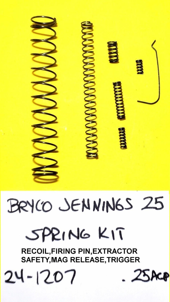 JENNINGS J 25 FACTORY REPAIR REBUILD SPRING SET TUNE UP YOUR PISTOL 24-1207