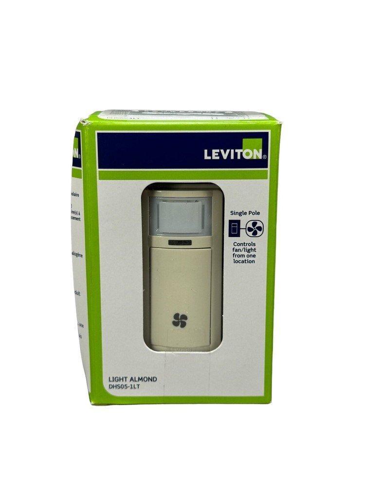 Leviton Decora Combo Humidity Sensor & Fan/Light Control DHS05 Light Almond 120V
