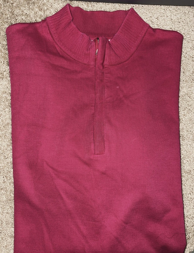 Mens Cutter & Buck Long Sleeve 1/4 Zip Sweatshirt Size 3XT - EUC