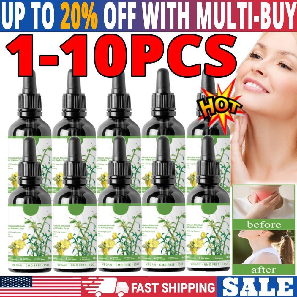 Dendrobium|Mullein Extract Powerful Lung Support Cleanse Respiratory Herbal Drop