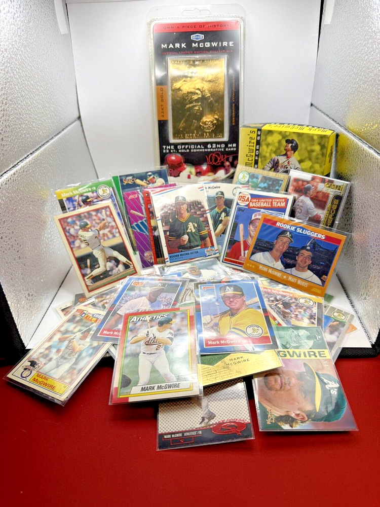 Mark McGwire Collectible Lot 1: 23kt Gold Card, Baseball Cards, Rare Memorabilia