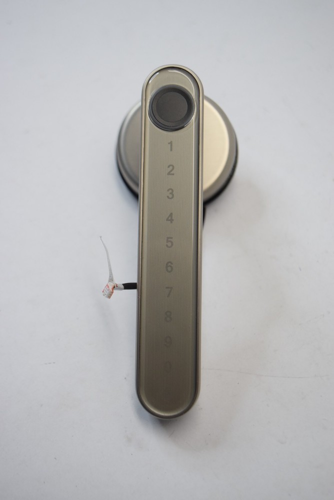 Laxre Fingerprint Smart Code Door Handle Brushed Nickel - BARE UNIT