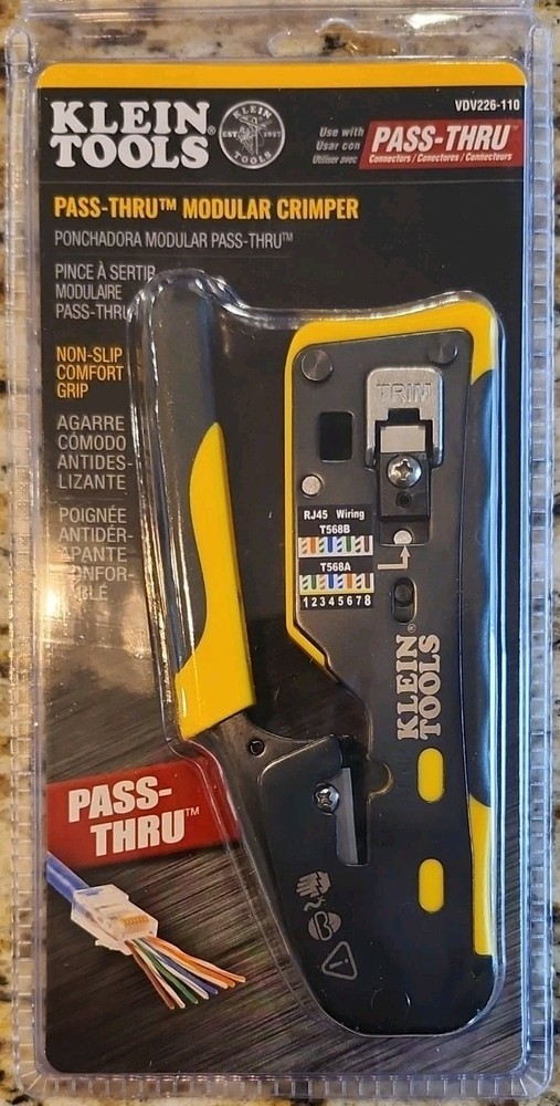 Klein Tools Ratcheting Crimper Stripper for Cables