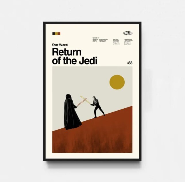Star Wars Return of the Jedi Poster Print and TV Series Art