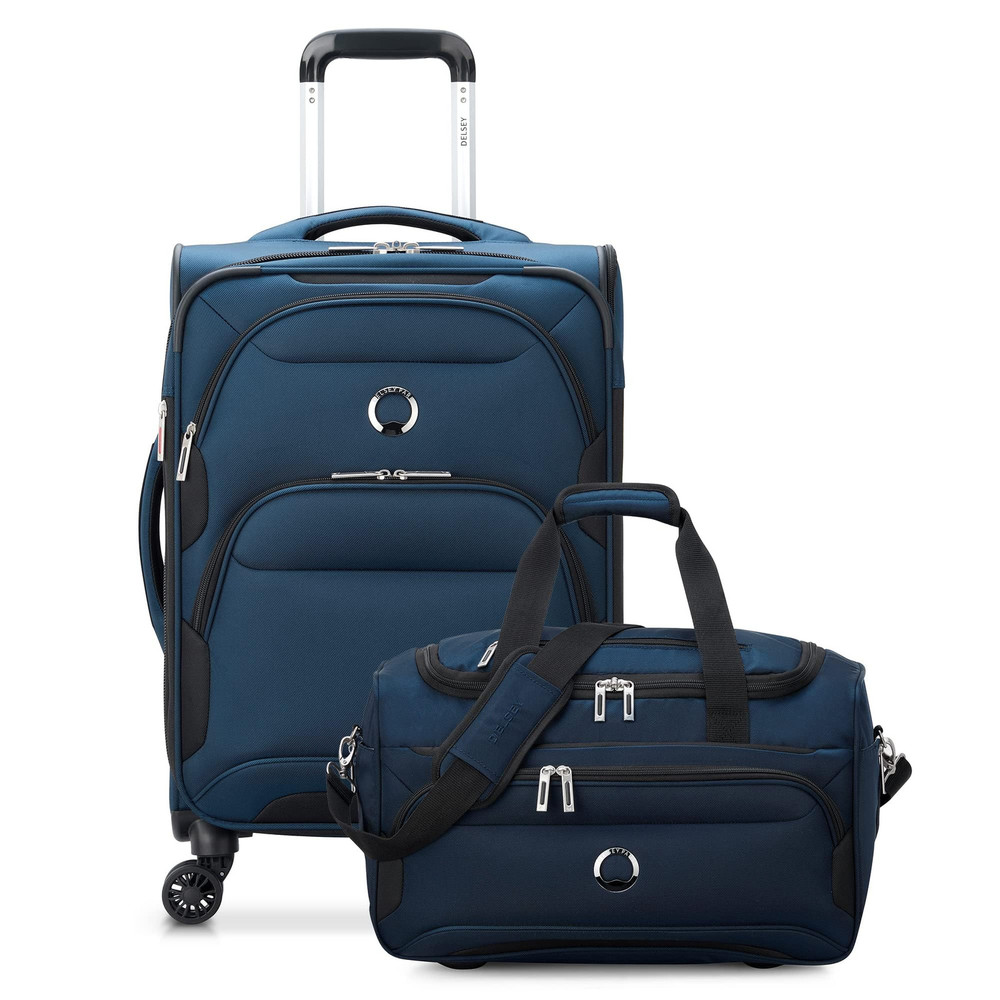 Sky Max 2.0 Softside Expandable Spinner Luggage Set Blue 2-Piece