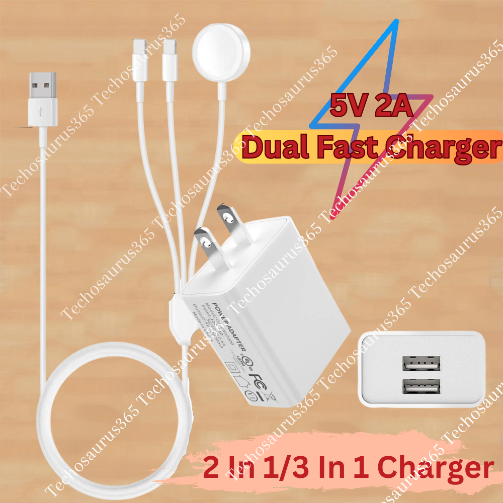 For iPhone Apple Watch iWatch 7/6/5/4/3/2/1/SE USB Magnetic Charger Cable Cord