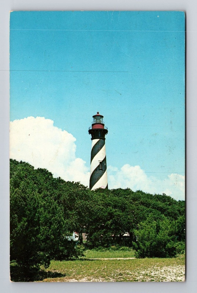 St Augustine FL-Florida, St Augustine Lighthouse, Antique, Vintage Postcard