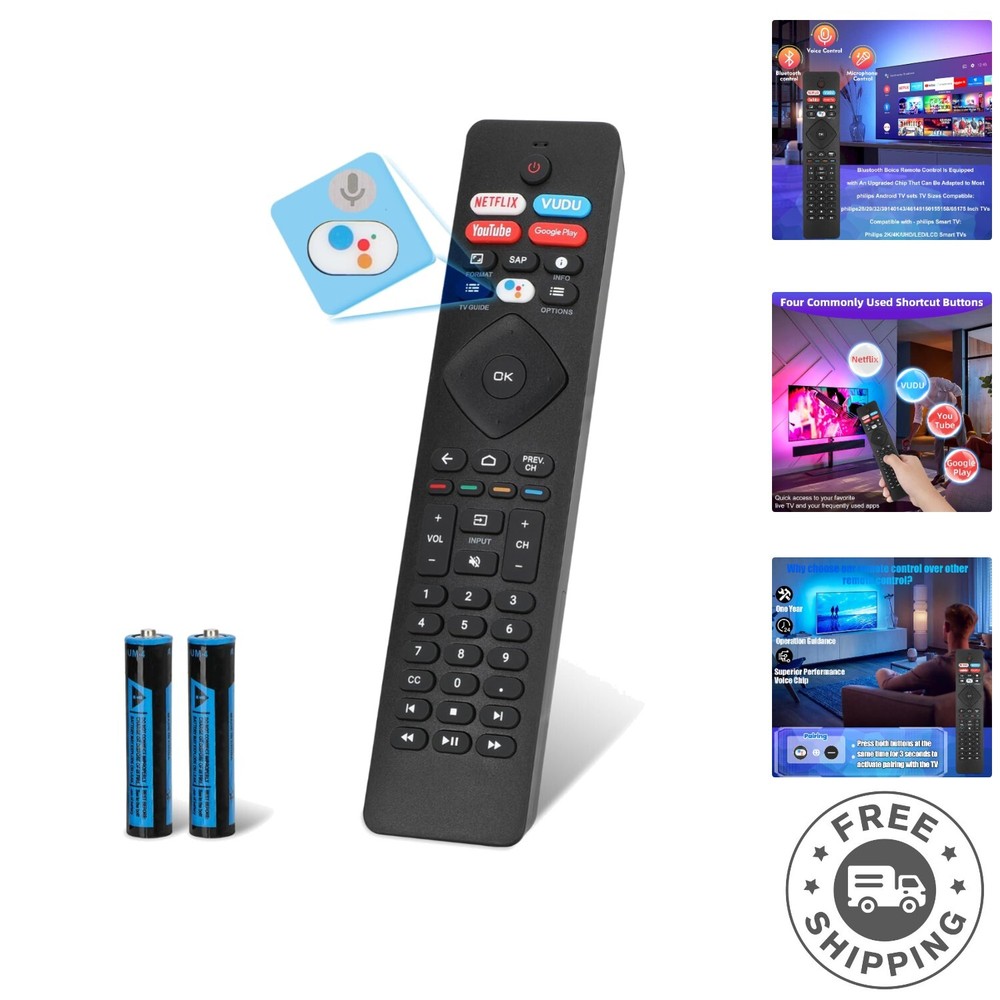Philips Smart TV Voice Remote - Universal Control with Easy Setup-image