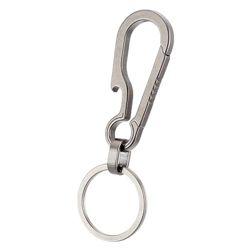 Durable Alloy Carabiner Keychain Clip for Quick Key Ring Holder