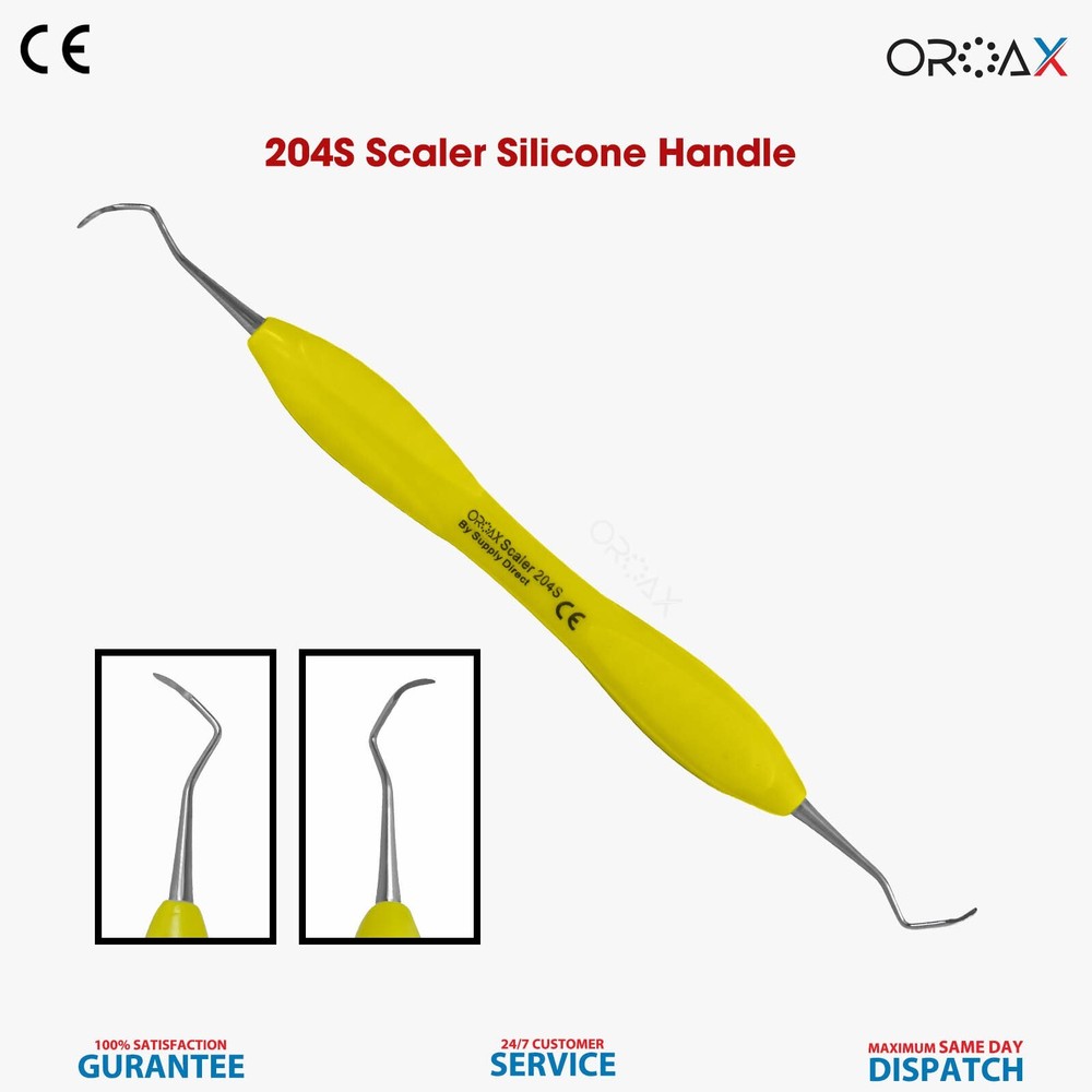 Sickle Scaler 204S Dental Hand Instruments Pro Periodontal Hygiene Pick Tool New