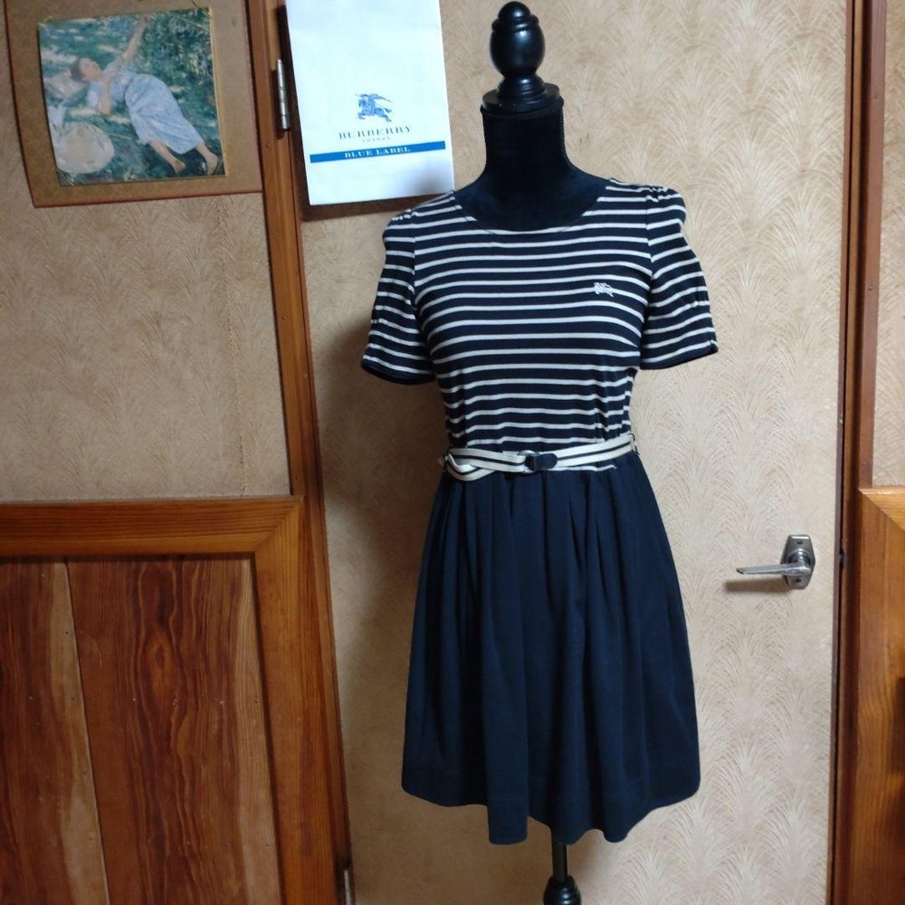 Burberry Blue Label Dress with Belt Woman Fashion from Japan