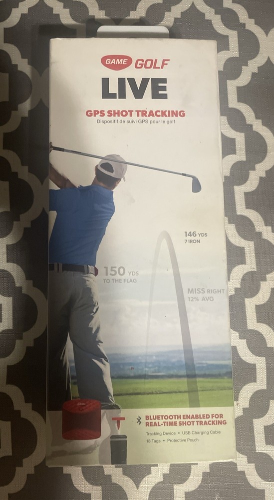 Game Golf Live GPS Shot Digital Tracking System BlueTooth Enabled Tracker New