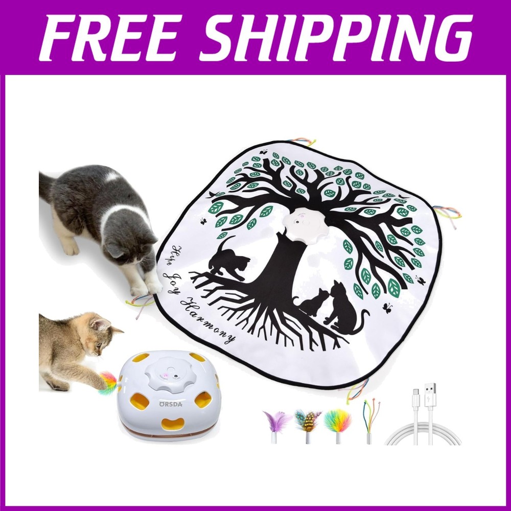 Motion-Activated Rechargeable Cat Toy for Playful Felines