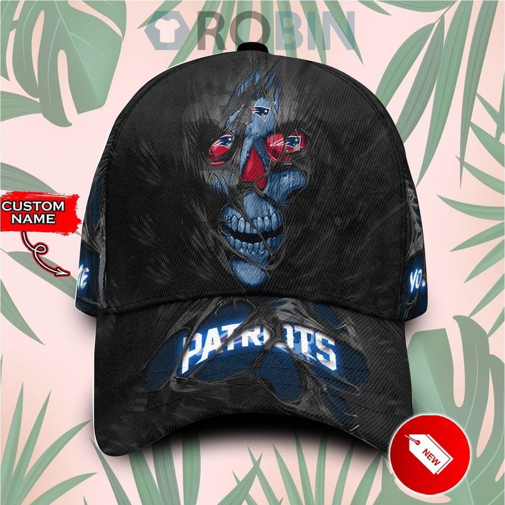 Custom New Orleans Saints Skull Embroidered Baseball Cap-image