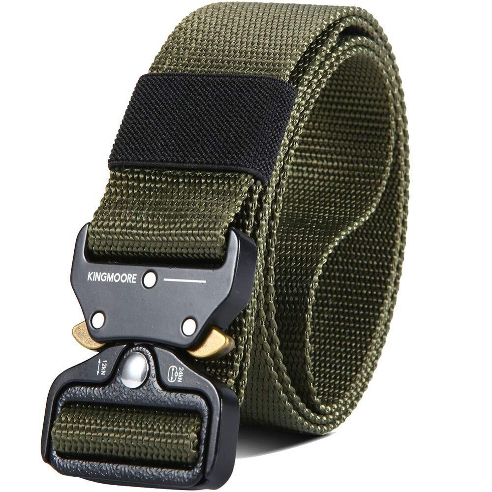 Men's Tactical Belt Heavy Duty Webbing Belt Adjustable Military Style Nylon B...