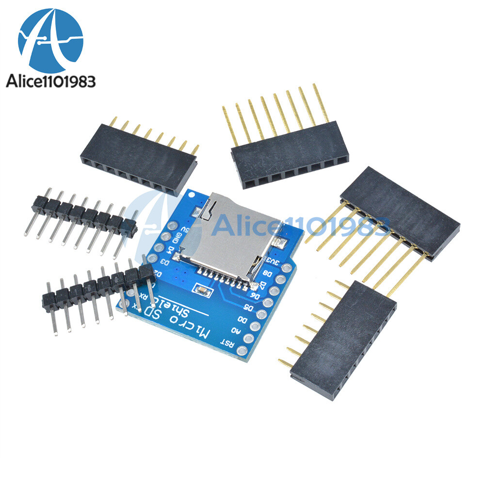 Micro SD Card Shield IoT Wireless Control for D1 Mini ESP8266 WiFi WeMos Module-image