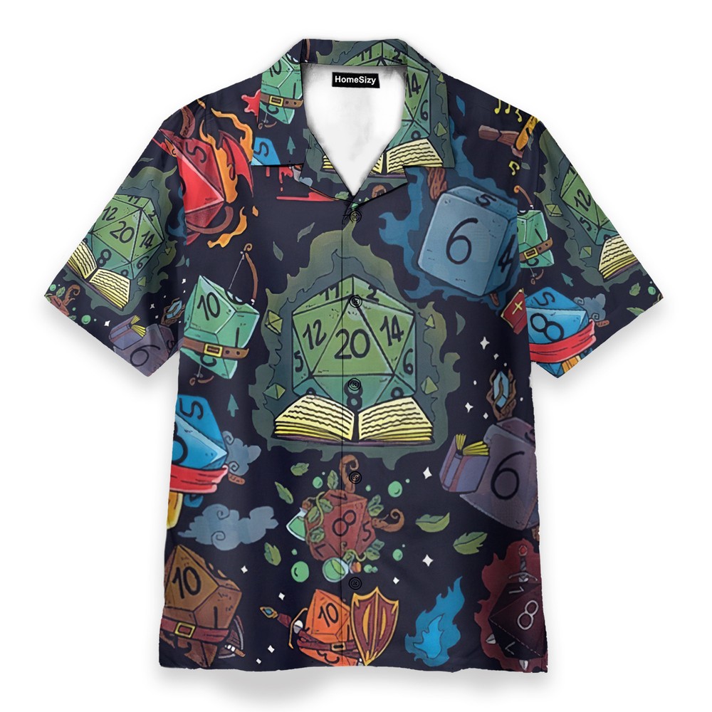 Dungeons Dragons Game Amazing Dice   Hawaiian Shirt