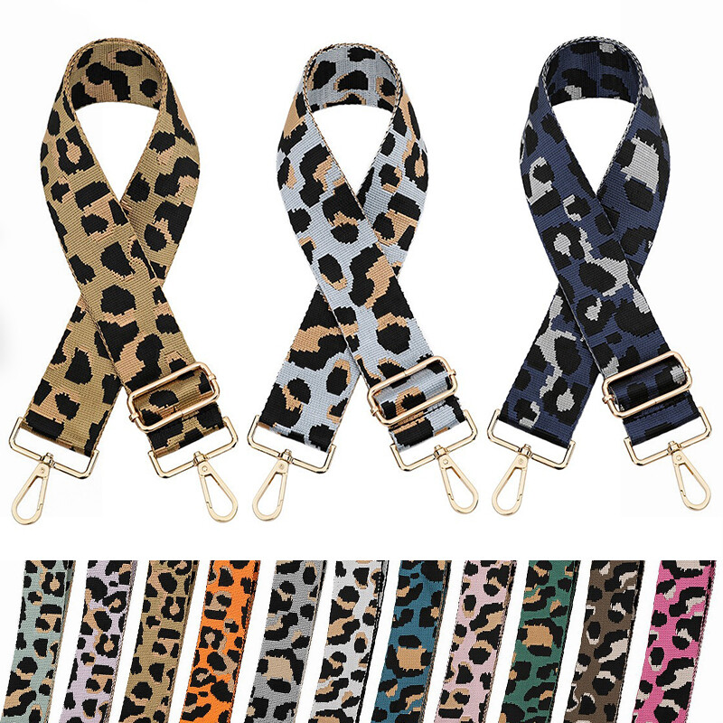 Leopard Pattern 5CM Wide Strap Bag Accessories One Shoulder Crossbody Bag Straps
