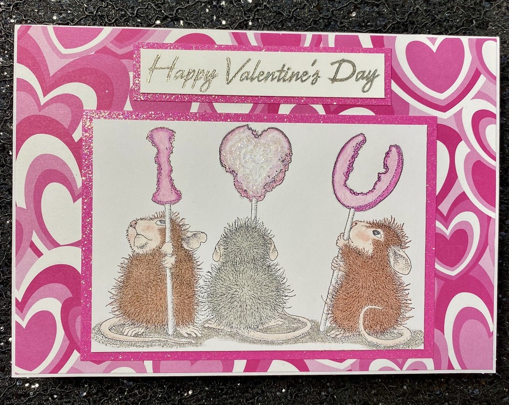 Handmade Valentine's Day Greeting Card with Love