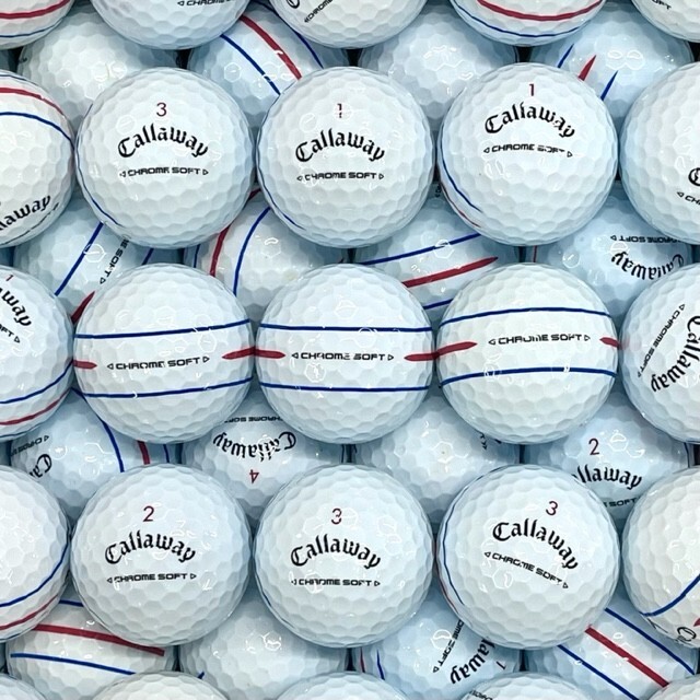 100 Callaway Chrome Soft Triple Track Golf Balls Bulk Deal Free Shipping