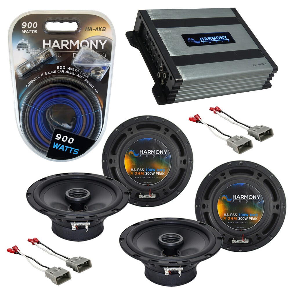 Honda Civic 1992-1995 Factory Speaker Replacement Harmony (2) R65 HA-A400.4 Amp