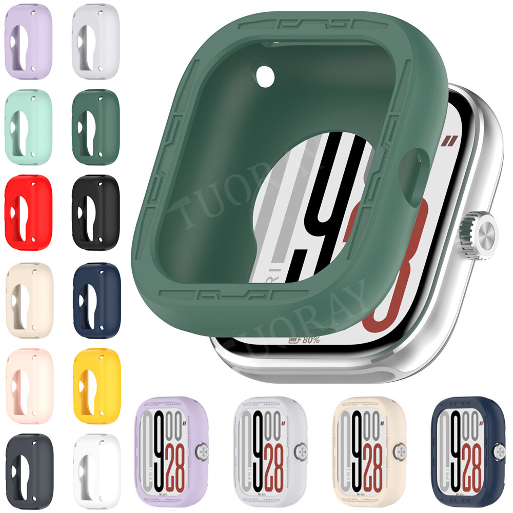 Protective Cover for Redmi Watch 5/5 eSIM Watch Screen Silicone TPU Bumper Case