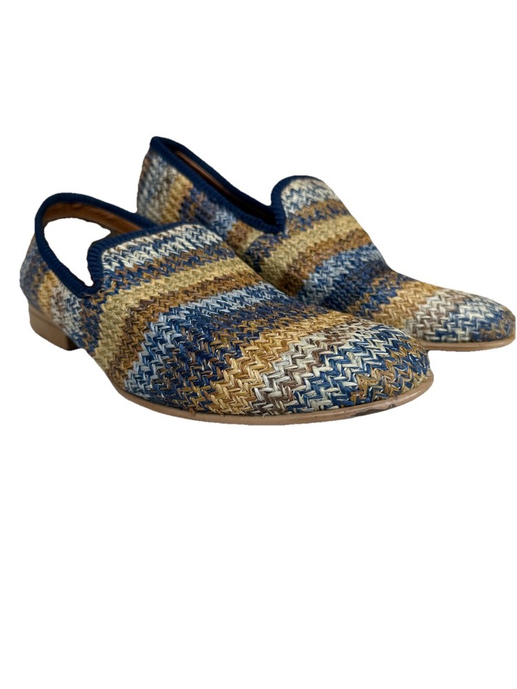 Aldo Multicolor Stripped Mens Loafers Dress Shoes Size 10.5