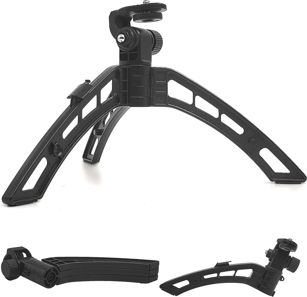 Foldable Mini Tripod Stand for DSLR Cameras and Webcam with 1/4 Thread Padded on