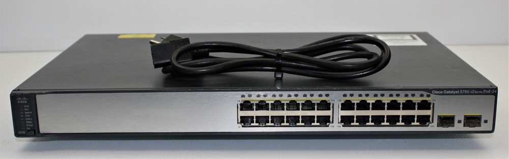 CIsco | WS-C3750V2-24PS-E | 24-Port POE Network Switch