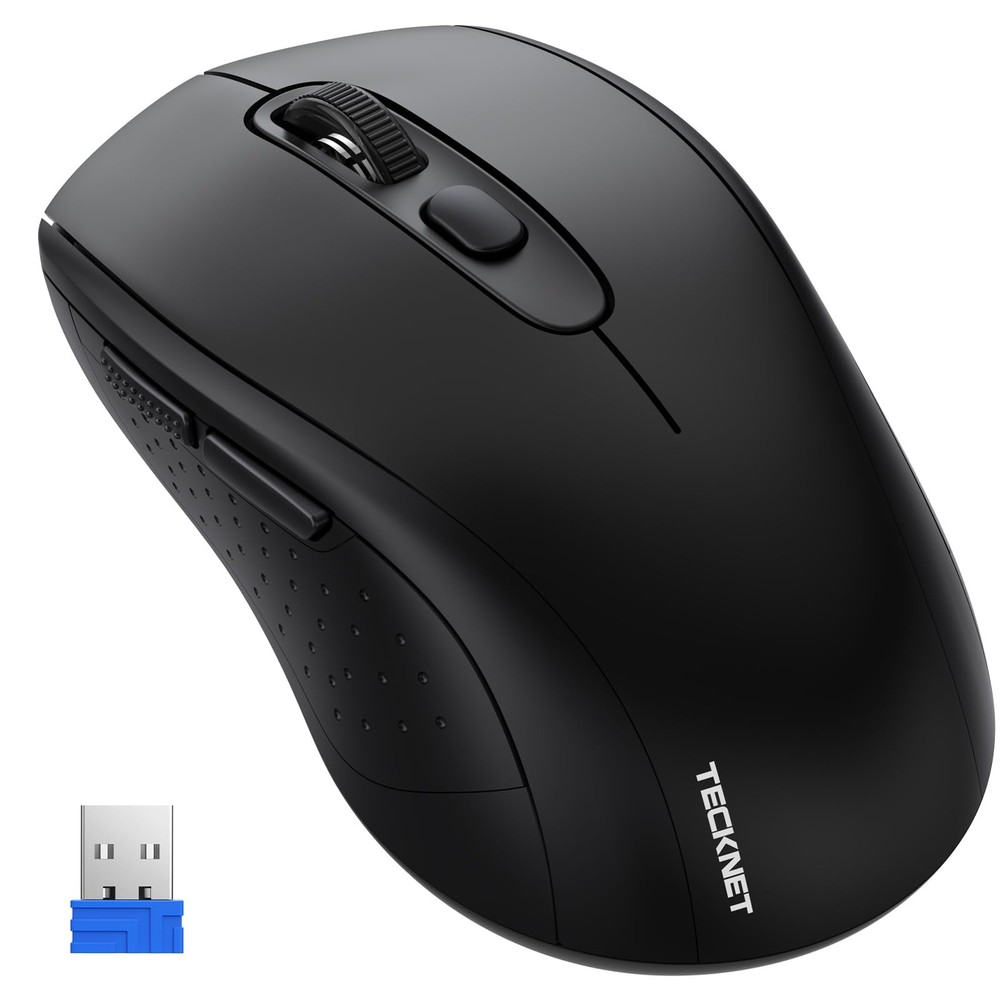 Wireless Bluetooth Mouse for MacBook Laptop with 2-in-1 BT 5.1 Connectivity